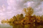 Jan van  Goyen River Landscape china oil painting reproduction